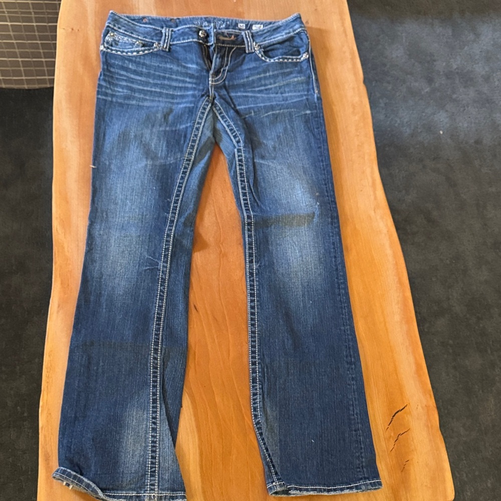 Miss Me Women's Boot Cut Jeans - Dark Blue Wash